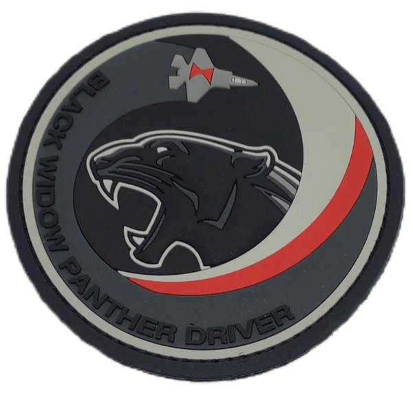 Black Widow Panther Driver PVC Patch - Badass Patches