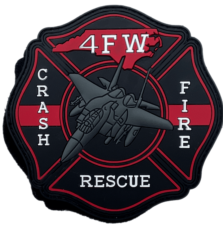 Crash Fire Rescue PVC Color - Badass Patches