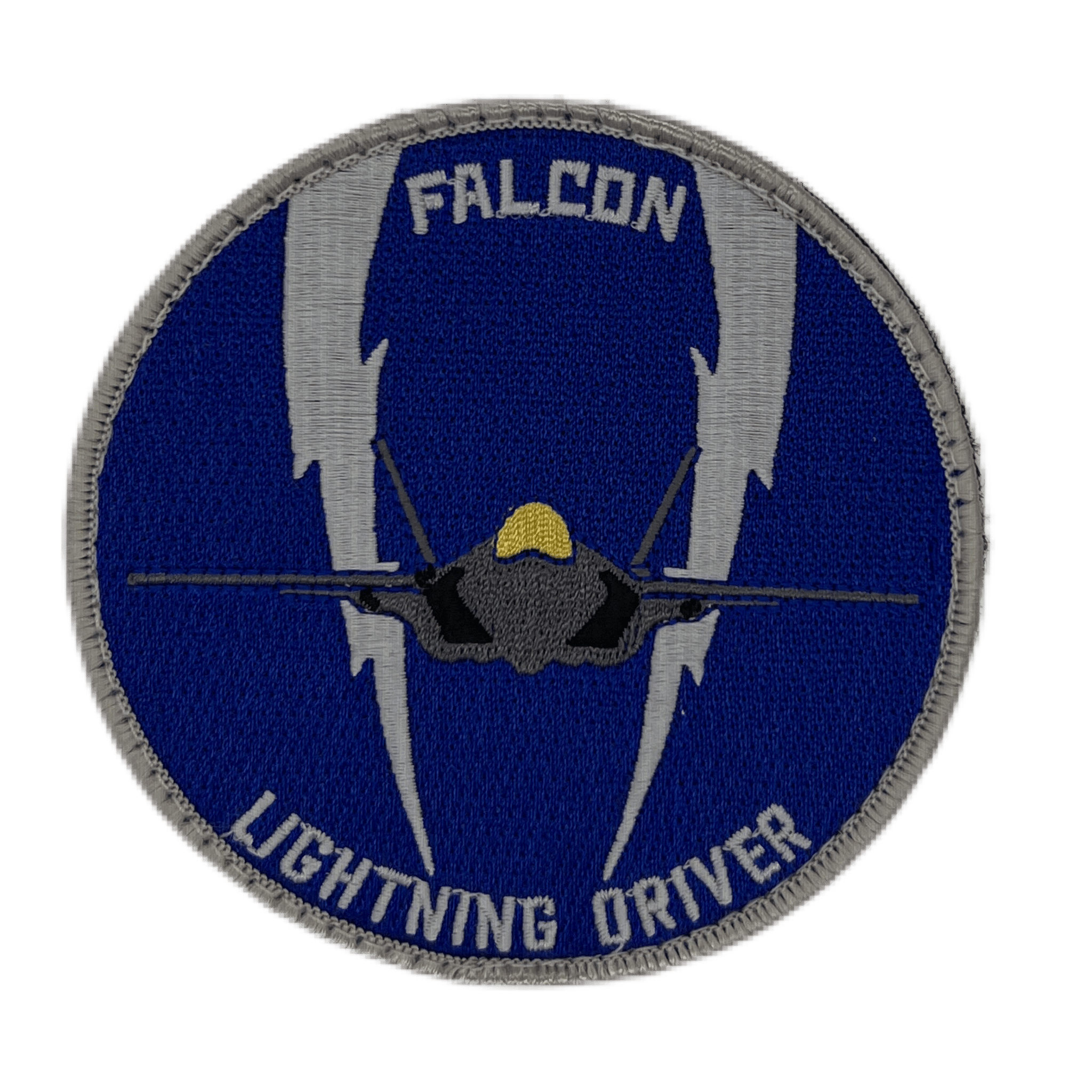 Falcon Lightning Driver Patch Embroidered Patch – Badass Patches