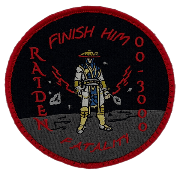Finish Him Embroidery Patch - Badass Patches