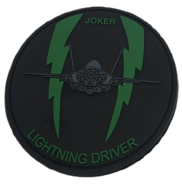 Joker 33rd OSS Lightning Driver PVC Patch - Badass Patches