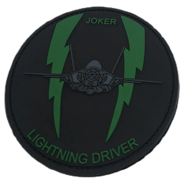 Joker 33rd OSS Lightning Driver PVC Patch - Badass Patches