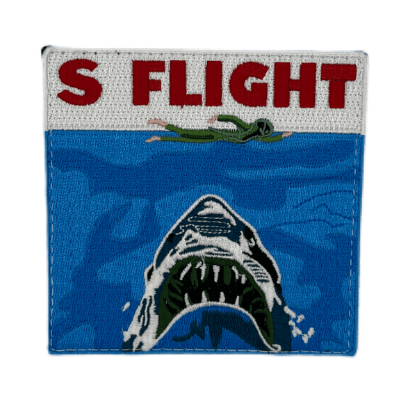 S Flight Shark Patch - Badass Patches