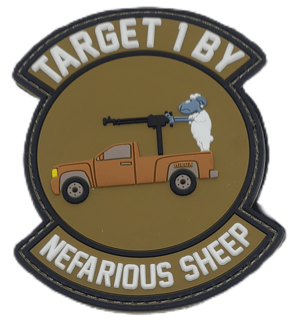 Target Sheep PVC Patch - Badass Patches