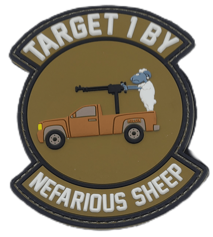 Target Sheep PVC Patch - Badass Patches