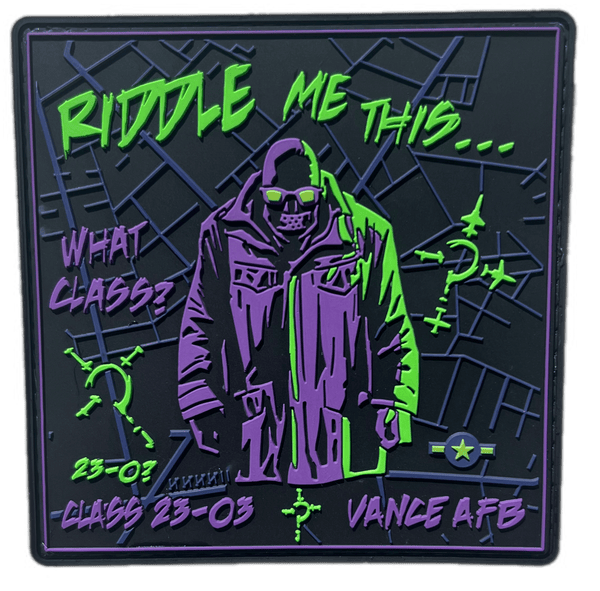 Vance 23 - 03 UPT Riddle Me This Patch - Badass Patches